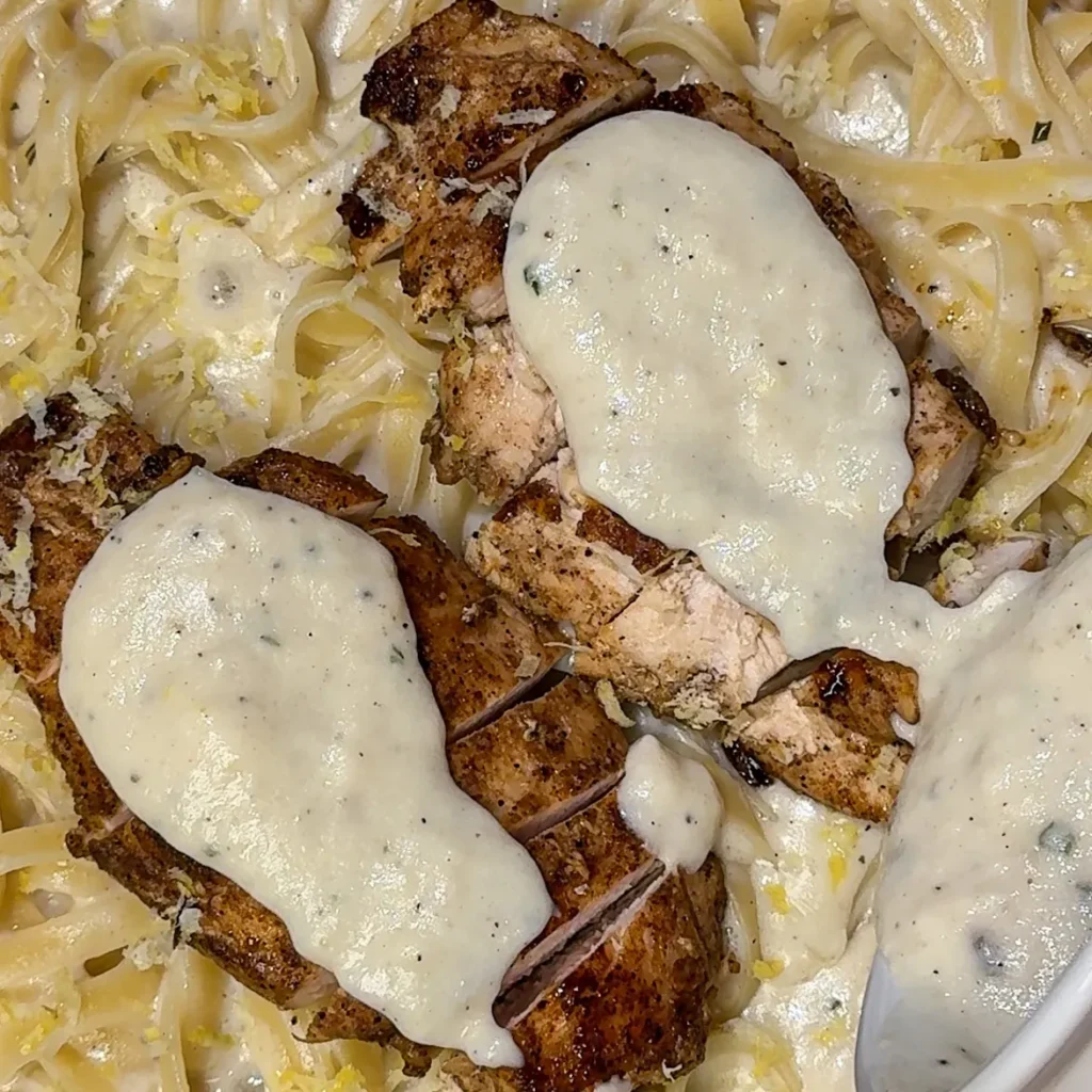 Lemon Garlic Chicken Alfredo