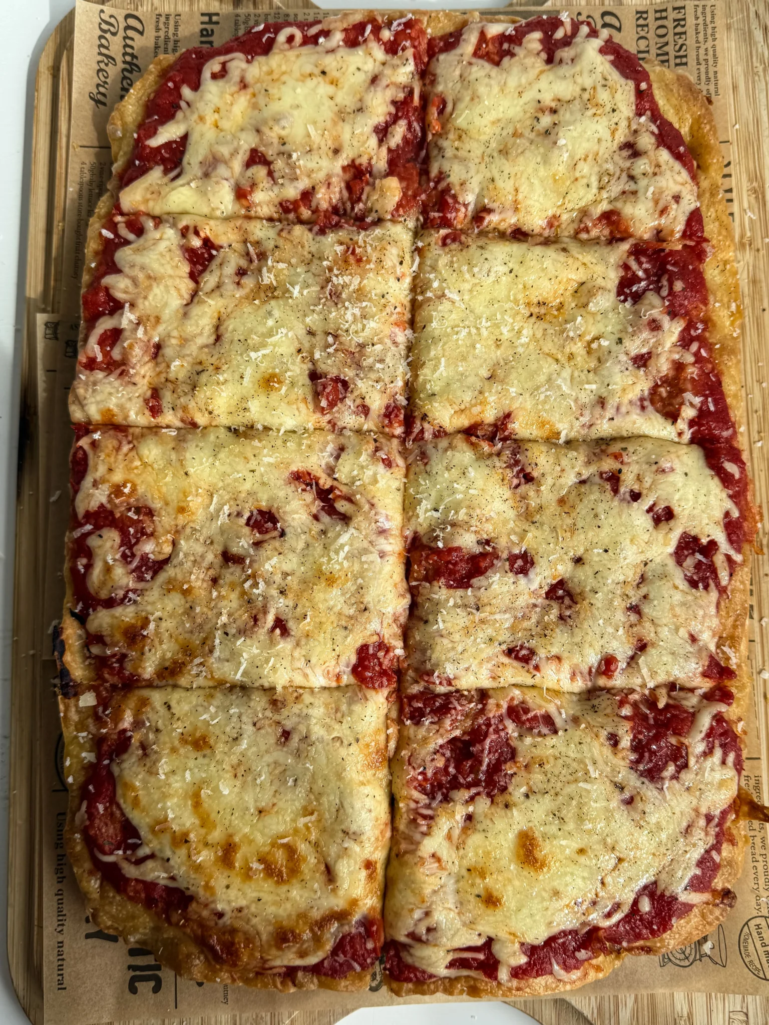 Sicilian focaccia pizza