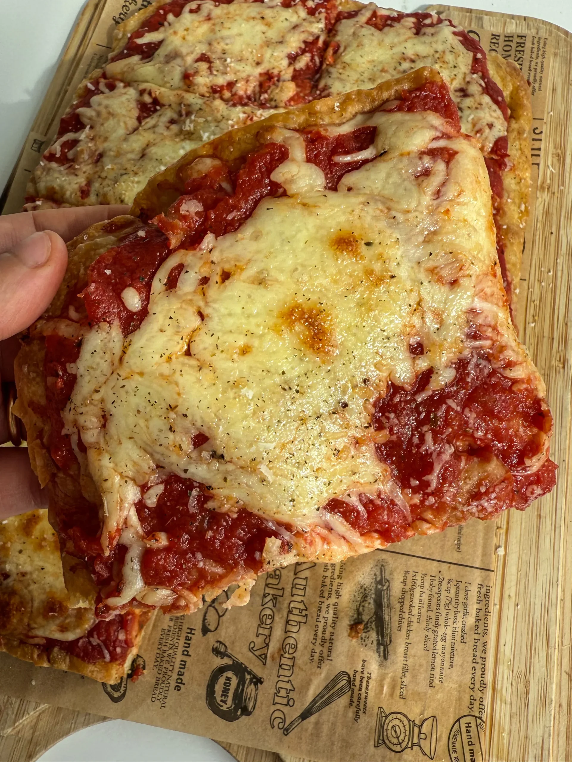 Sicilian focaccia pizza