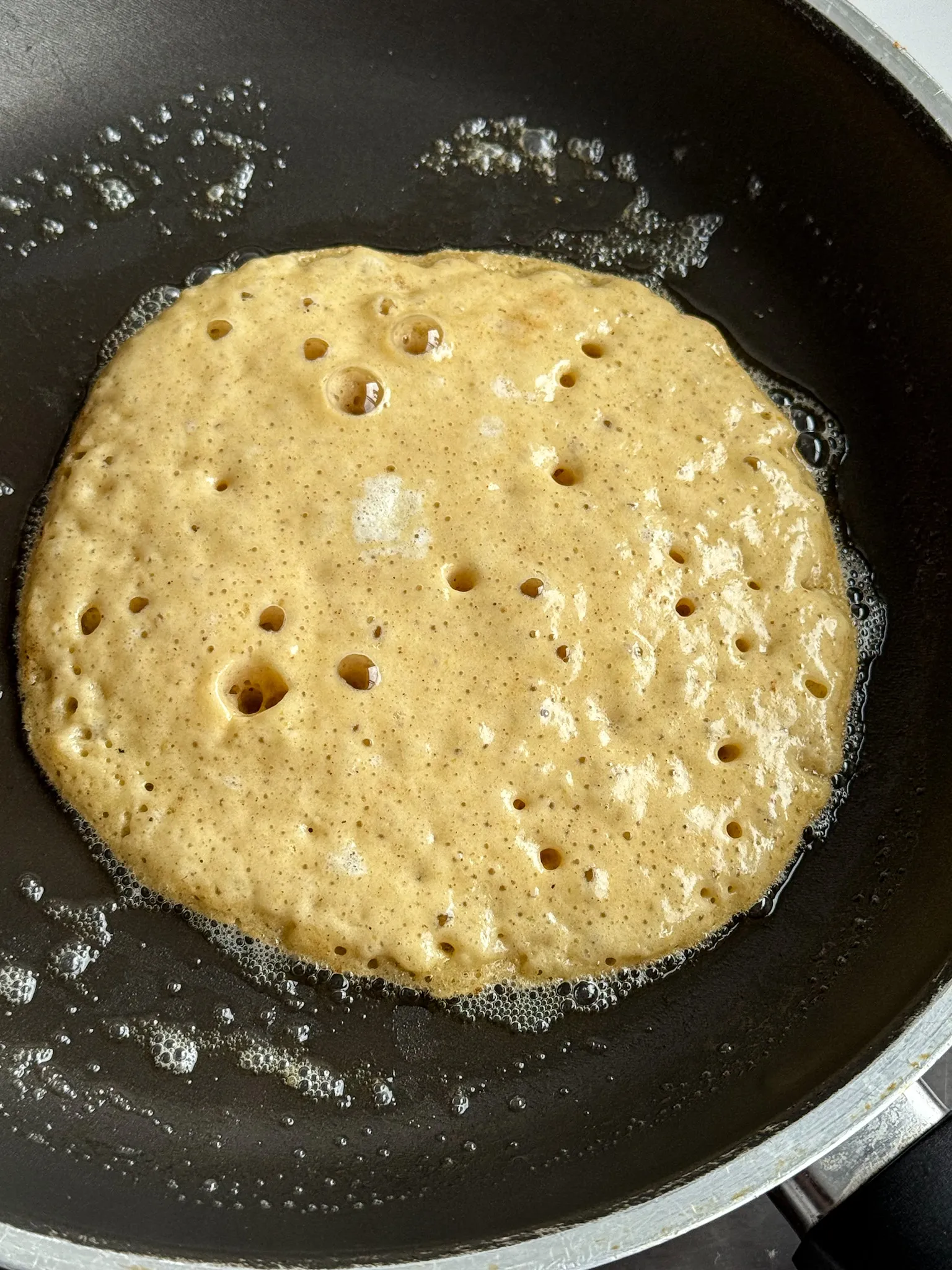 Making Pumpkin pancakes