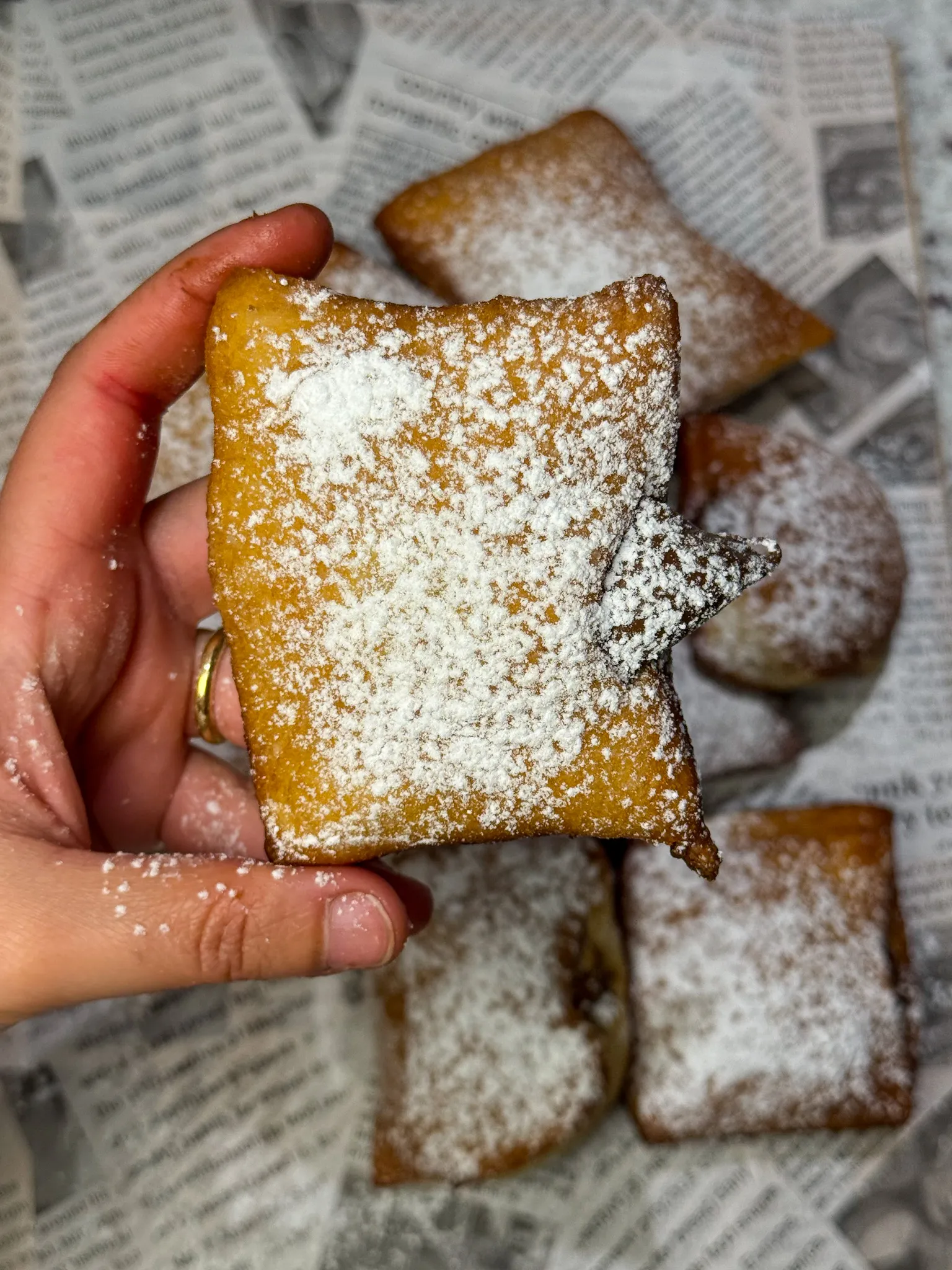 homemade beignets