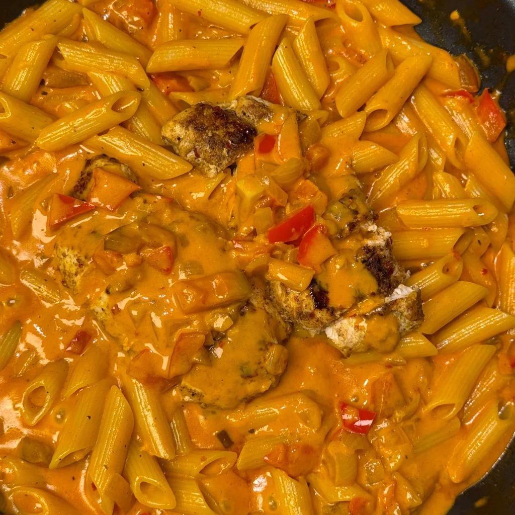 Creamy Red Pepper Chicken Pasta