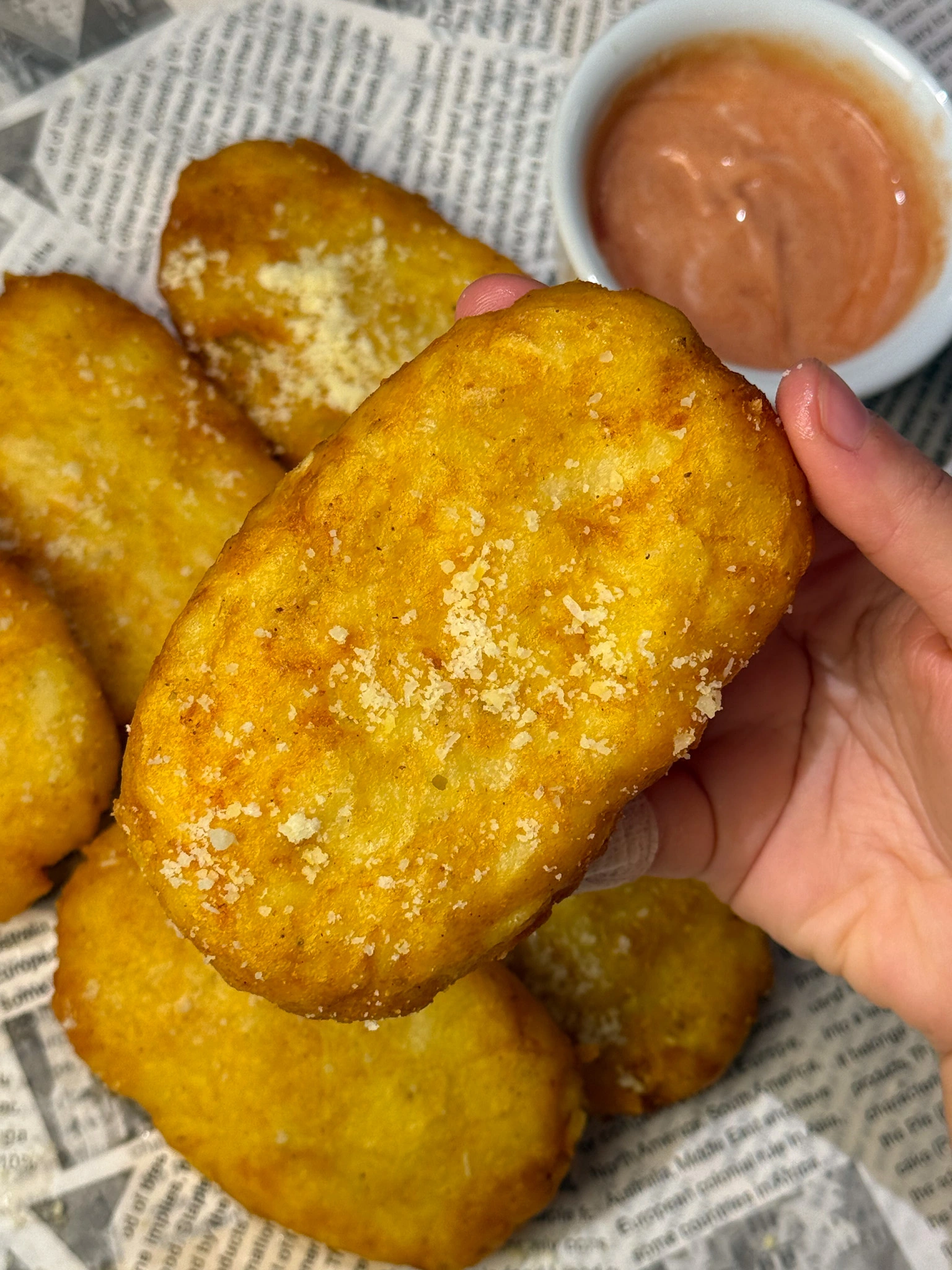 garlic parmesan hashbrowns