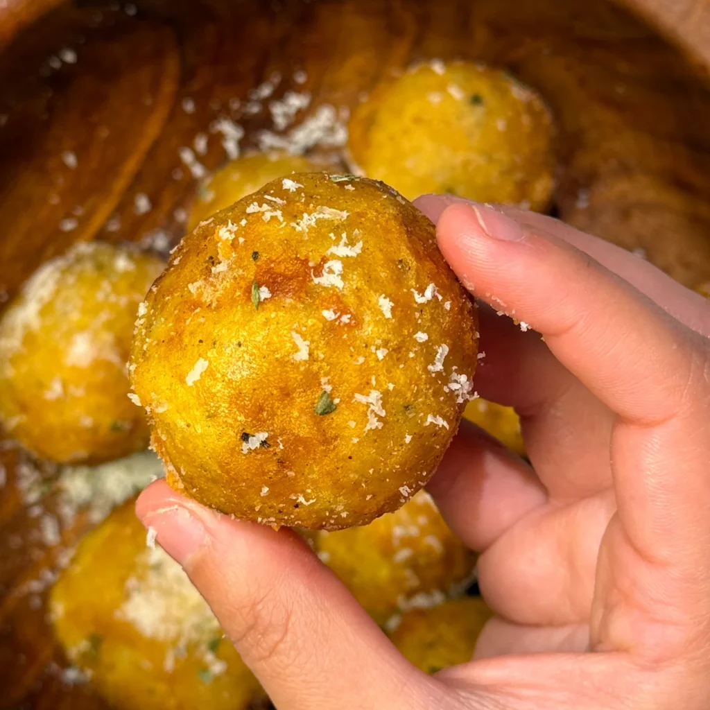 Crispy Parmesan Potato Balls