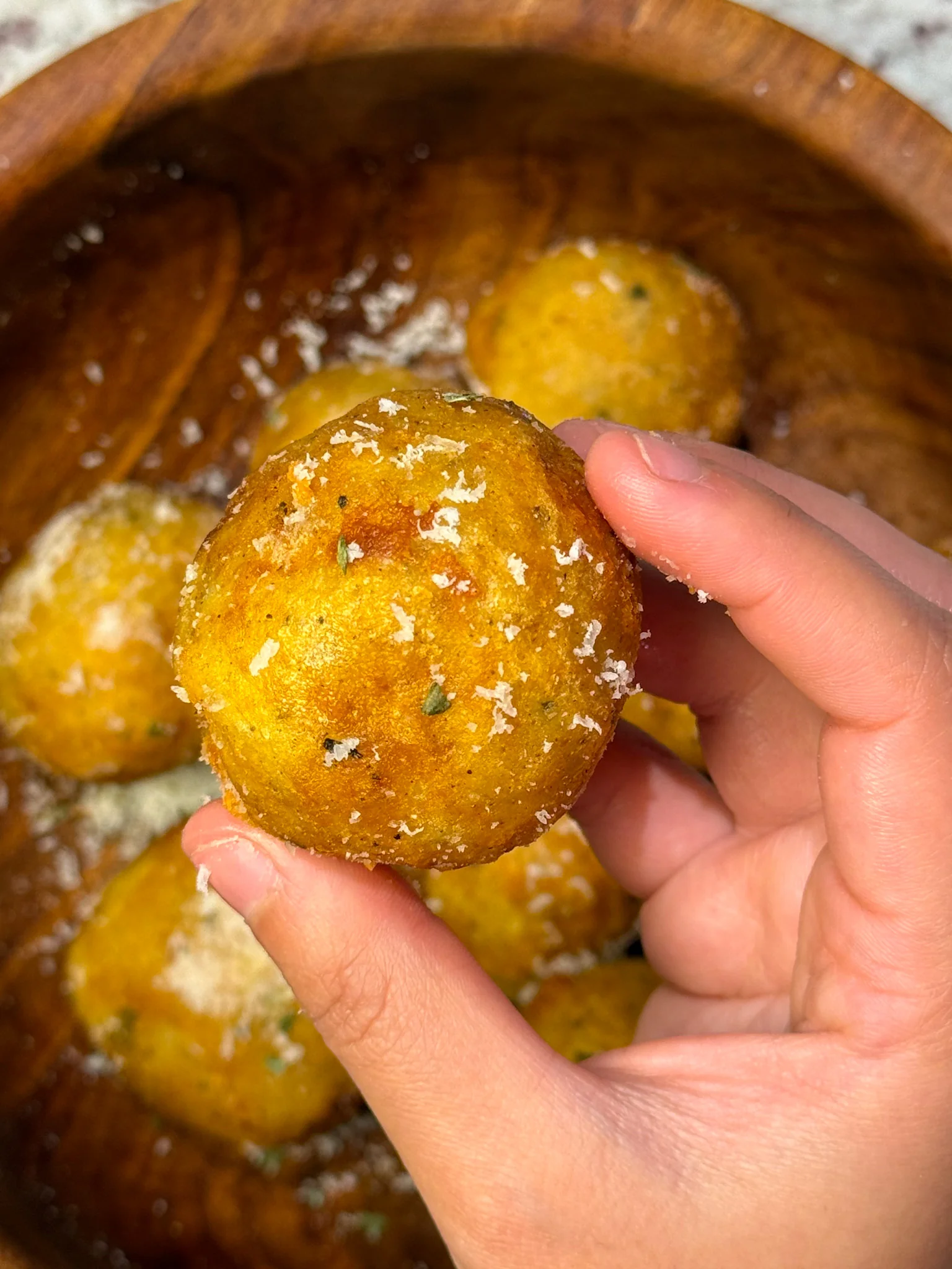 Crispy Parmesan Potato Balls