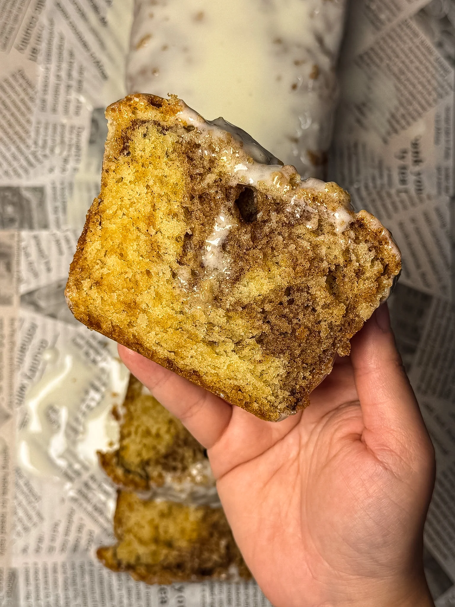 cinnamon swirl loaf cake