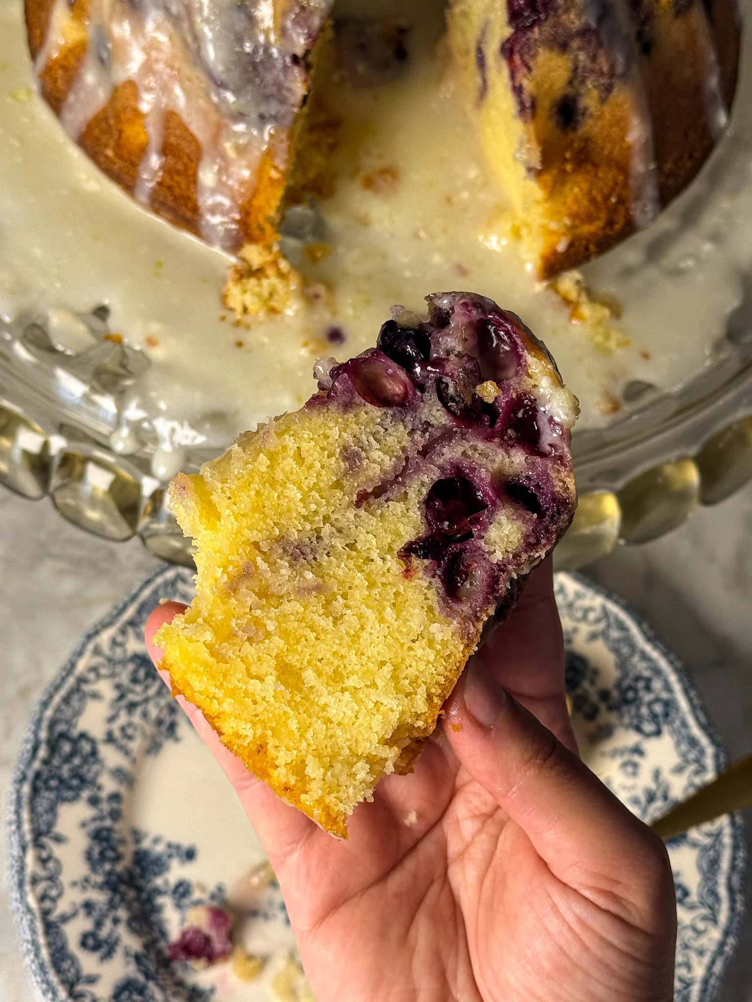 lemon blueberry bundt cake
