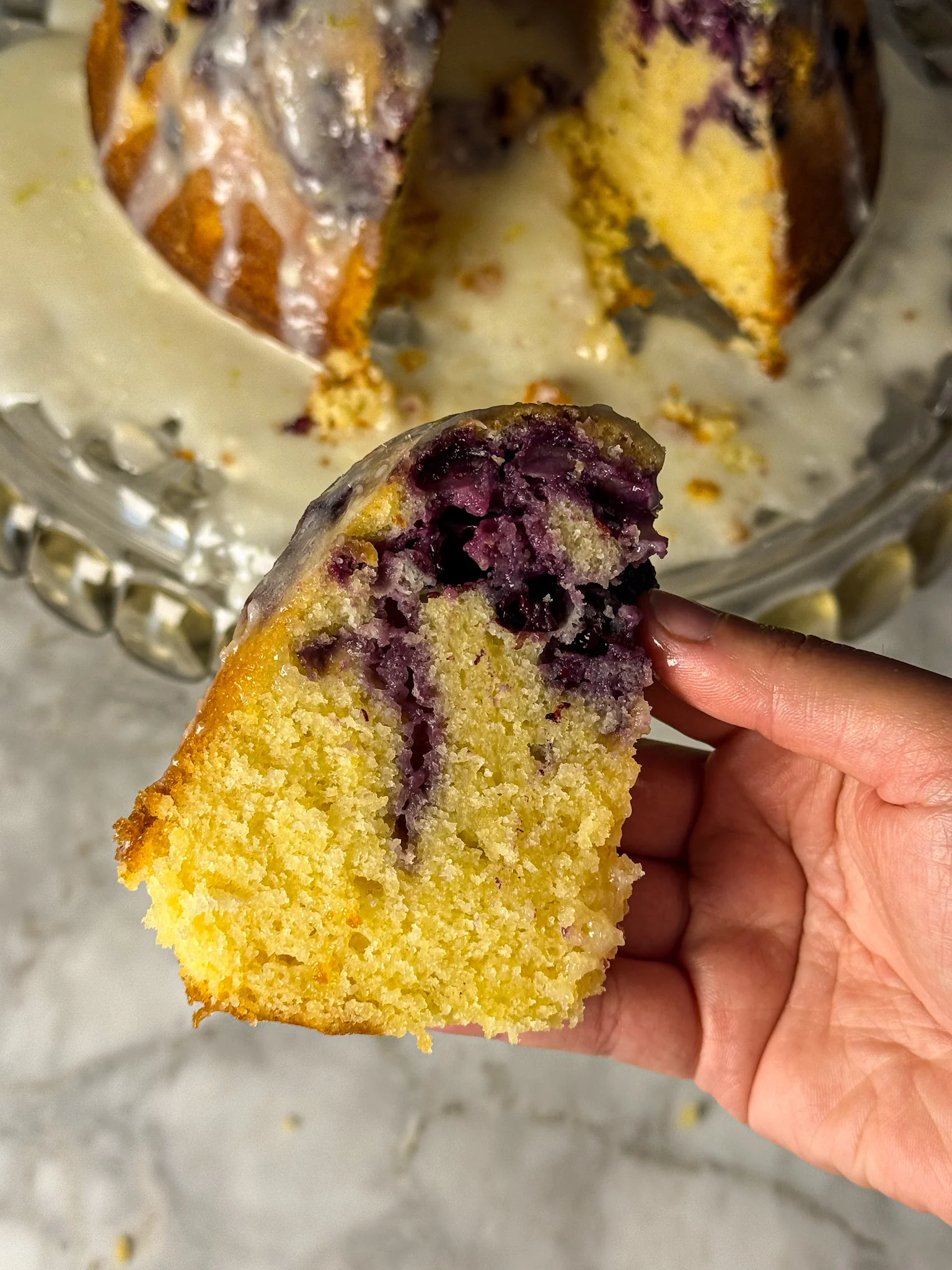 lemon blueberry bundt cake
