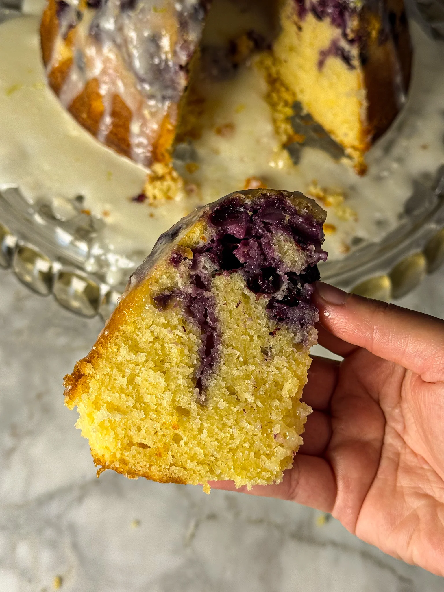 lemon blueberry bundt cake
