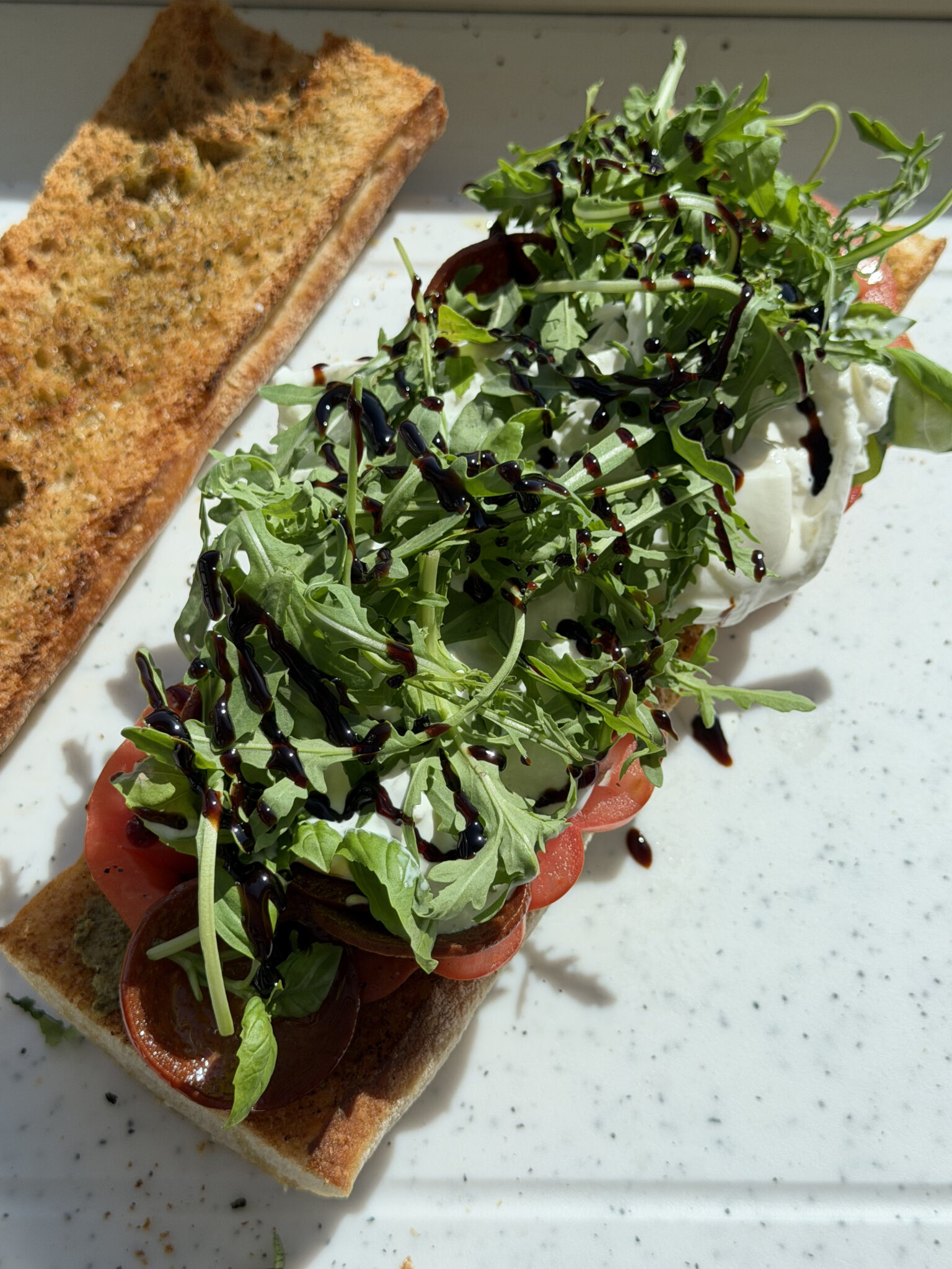 Italian burrata sandwich
