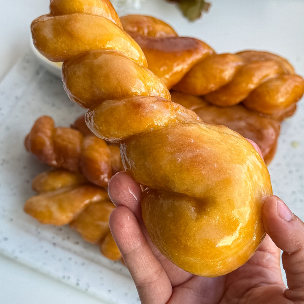 Glazed Twisted Donuts