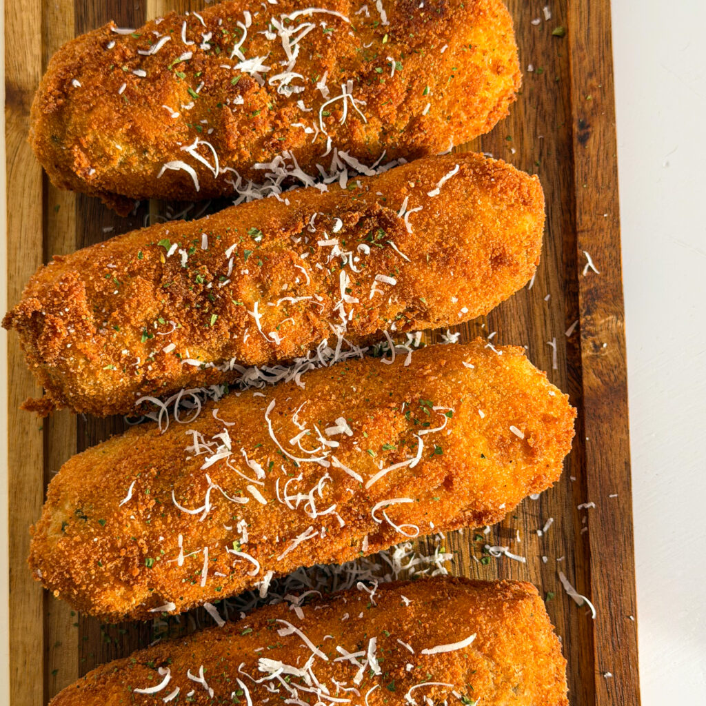 Giant Cheesy Potato Mozzarella Sticks