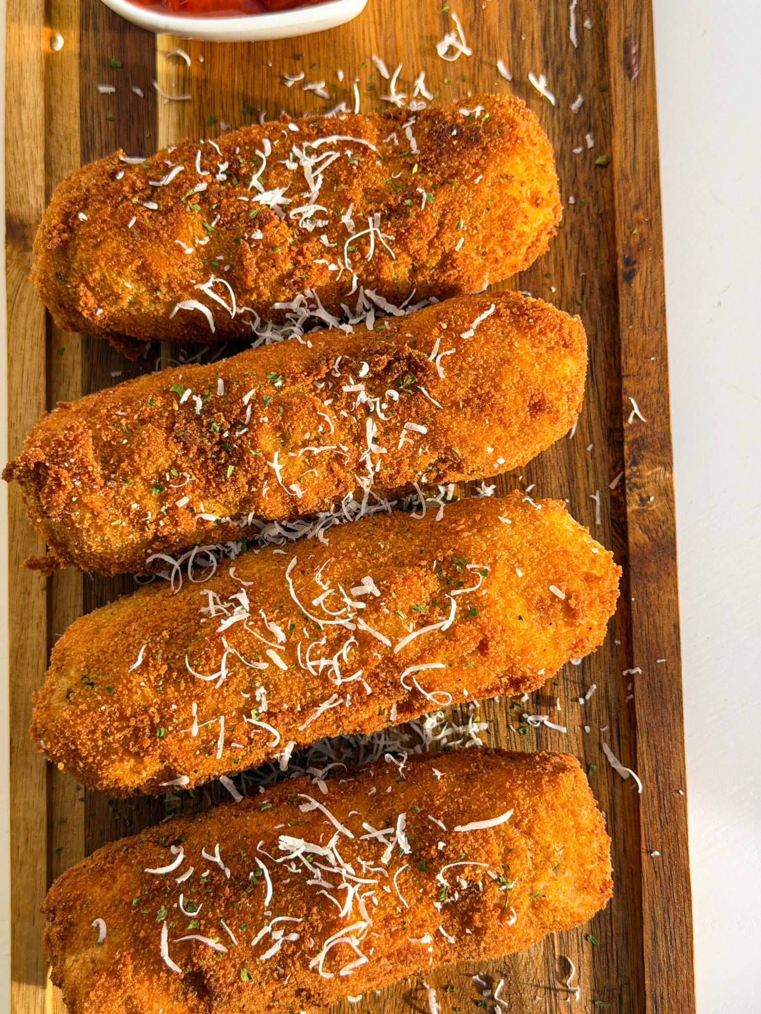 Giant Cheesy Potato Mozzarella Sticks