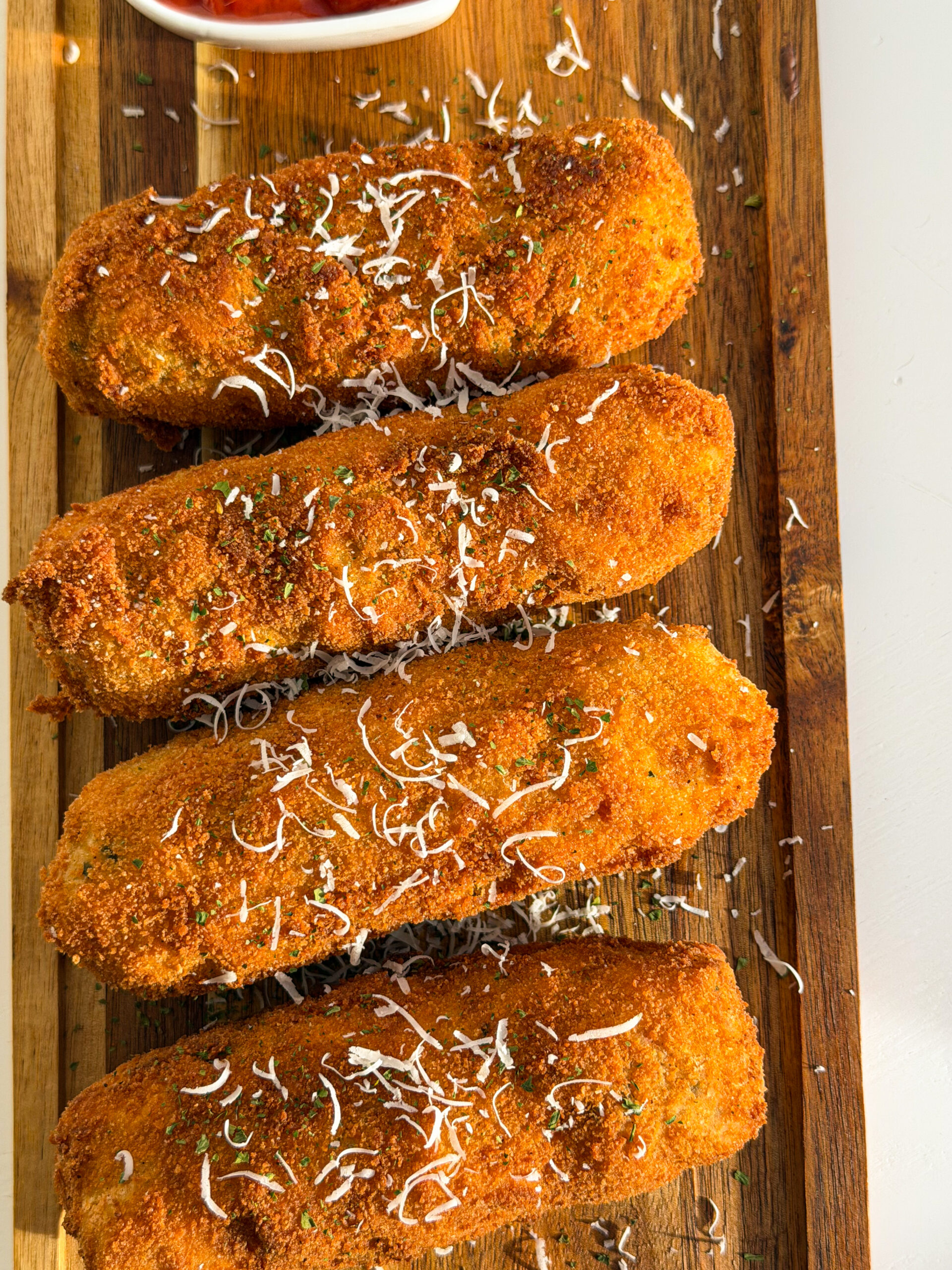 Giant Cheesy Potato Mozzarella Sticks